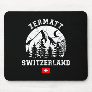 Zermatt Schweiz Skigebiet Alpen Alpinski  Mousepad