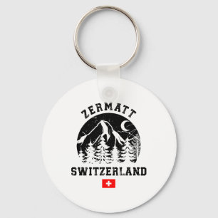 Zermatt Schweiz Skigebiet Alpen Alpinski  Schlüsselanhänger
