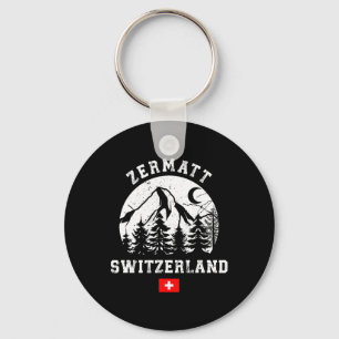 Zermatt Schweiz Skigebiet Alpen Alpinski  Schlüsselanhänger