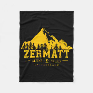 Zermatt Schweiz Skigebiet Alpin-Ski Alpin Schweize Fleecedecke
