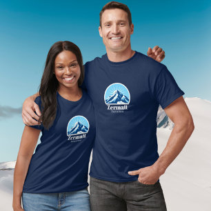 Zermatt Schweiz Skigebiet Urlaub T-Shirt