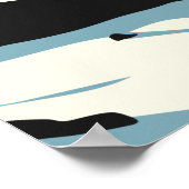 Zermatt Schweiz Skiprint Poster (Ecke)