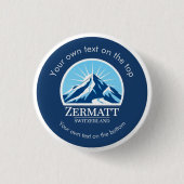Zermatt Schweiz Skiurlaub  Button (Vorderseite)