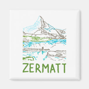 Zermatt Schweiz Souvenir Geschenk Für Touristen St Magnet