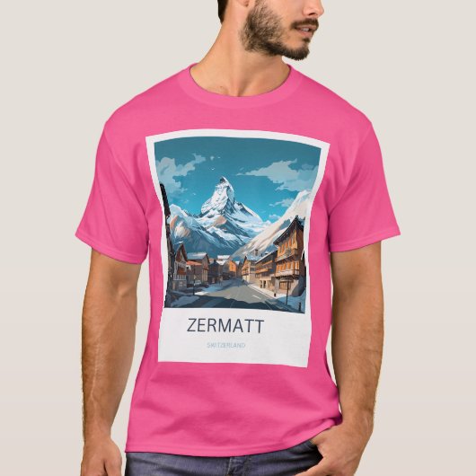 Zermatt Schweiz T-Shirt (Vorderseite)