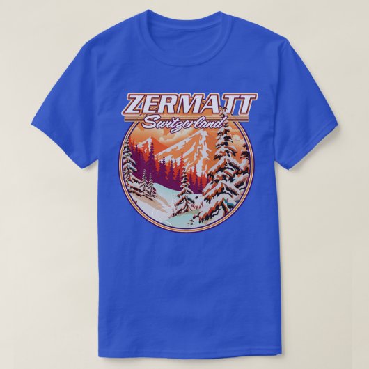 Zermatt Schweiz T-Shirt (Design vorne)