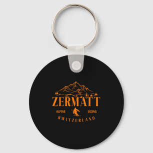 Zermatt Schweizer Alpen Alpinskifahren Schweiz Ber Schlüsselanhänger