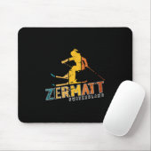 Zermatt Schweizer Alpen Skipass Lugano Mousepad (Mit Mouse)