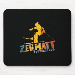 Zermatt Schweizer Alpen Skipass Lugano Mousepad