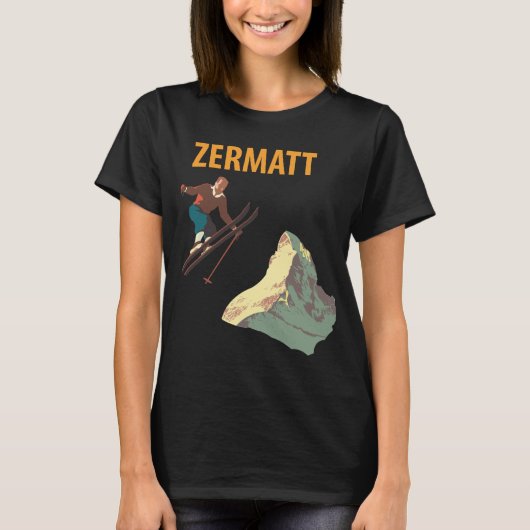 Zermatt Ski Jump T-Shirt (Vorderseite)