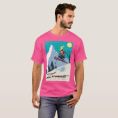 Zermatt Ski Poster T-Shirt (Vorne ganz)