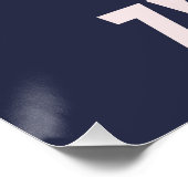 Zermatt Ski Resort Poster, Retro Alpes Winter Poster (Ecke)