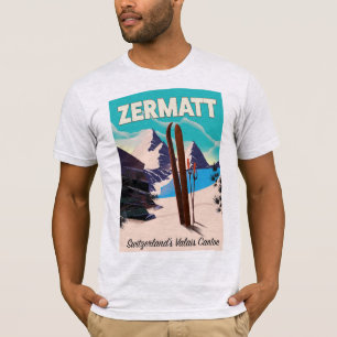 Zermatt Ski Urlaubsplaner T-Shirt