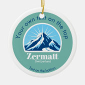 Zermatt Switzerland Christmas Ornament (Vorne)