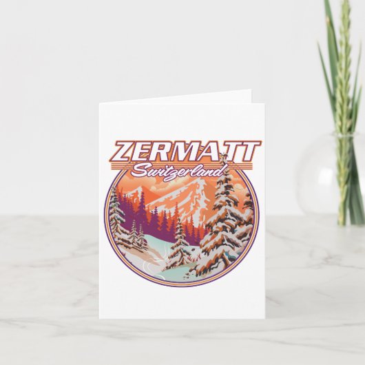 Zermatt Switzerland Logo Einladung (Vorderseite)