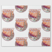 Zermatt Switzerland Logo Geschenkpapier (Flach)