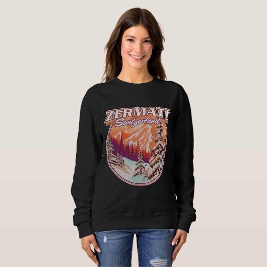 Zermatt Switzerland Logo Sweatshirt (Vorne ganz)