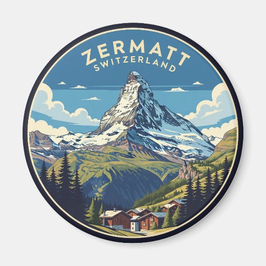 Zermatt Switzerland Matterhorn Magnet (Vorne)