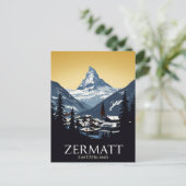 Zermatt Switzerland Matterhorn Postkarte (Stehend Vorderseite)