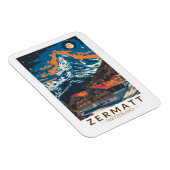 Zermatt Switzerland Matterhorn Reisen Vintag Magnet (Rechte Seite)