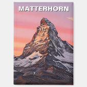 Zermatt Switzerland Matterhorn Sunset Magnet (Vorderseite)