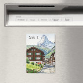 Zermatt Switzerland Matterhorn Travel Magnet (In Situ (Geschirrspüler))