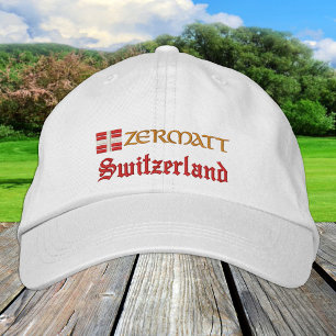 Zermatt & Switzerland mode / Patriot der Schweizer Bestickte Baseballkappe