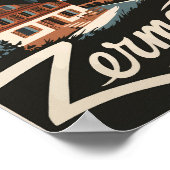 Zermatt Switzerland Reisen Vintag Poster (Ecke)