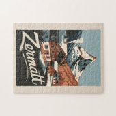 Zermatt Switzerland Reisen Vintag Puzzle (Horizontal)