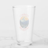Zermatt Switzerland Retro Distressed Circle Glas (Rückseite)