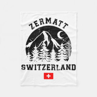 Zermatt Switzerland Ski Resort Alps Alpine Skiing  Fleecedecke