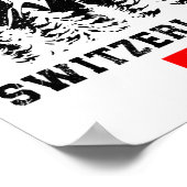 Zermatt Switzerland Ski Resort Alps Alpine Skiing Poster (Ecke)