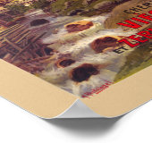 Zermatt Switzerland Vintage Poster 1900 (Ecke)