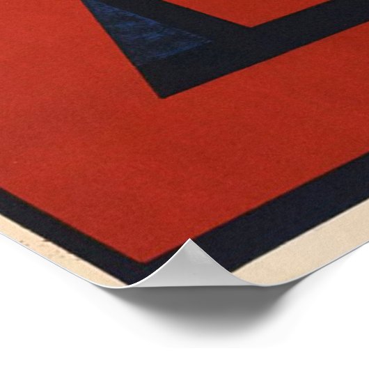 Zermatt Switzerland Vintage Travel Poster (Ecke)