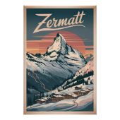 Zermatt Vintag Poster (Vorderseite)