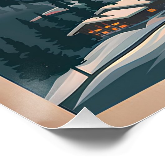 Zermatt Vintag Poster (Ecke)