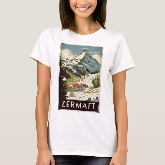 Zermatt Vintag T-Shirt (Vorderseite)