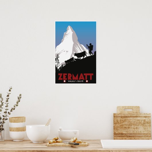 Zermatt, Wallis, Suisse Poster (Küche)
