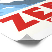 Zermatt, Wallis, Suisse, Ski Poster (Ecke)