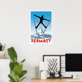 Zermatt, Wallis, Suisse, Ski Poster (Heimbüro)