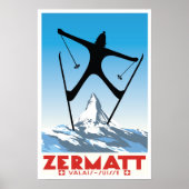 Zermatt, Wallis, Suisse, Ski Poster (Vorne)