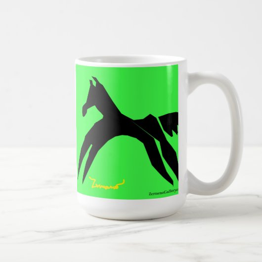 Zermeno französische Kunst-Kaffee-Tasse Kaffeetasse (Rechts)