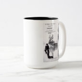 Zermeno französische Kunst-Kaffee-Tasse Zweifarbige Tasse (VorderseiteRechts)