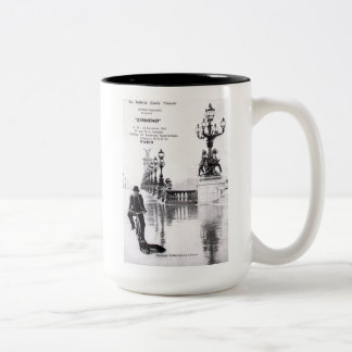 Zermeno französische Kunst-Kaffee-Tasse Zweifarbige Tasse