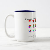 Zernike Tasse, danken Ihrem Mathelehrer Zweifarbige Tasse (Links)