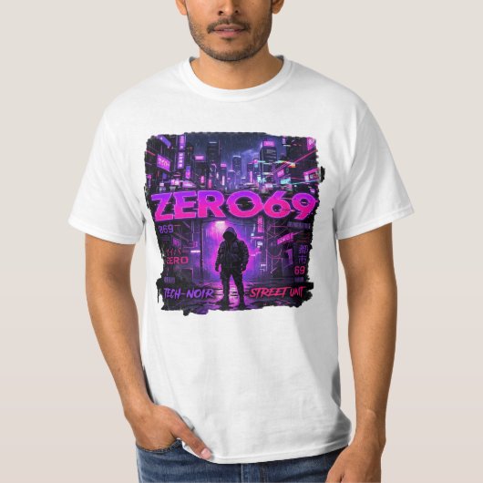 ZERO69 Glitch Division – Mitternachtsprotokoll T-Shirt (Vorderseite)