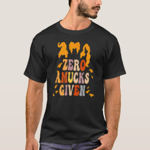 Zero Amucks, die Amuck mit Bat Halloween Hexe gege T-Shirt