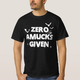 Zero amucks gegeben - Fledermäuse & Spinnengeschen T-Shirt