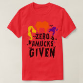 Zero Amucks gibt Frauen Halloween Funny Sanderson T-Shirt (Design vorne)
