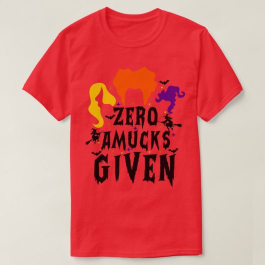 Zero Amucks gibt Frauen Halloween Funny Sanderson T-Shirt (Design vorne)